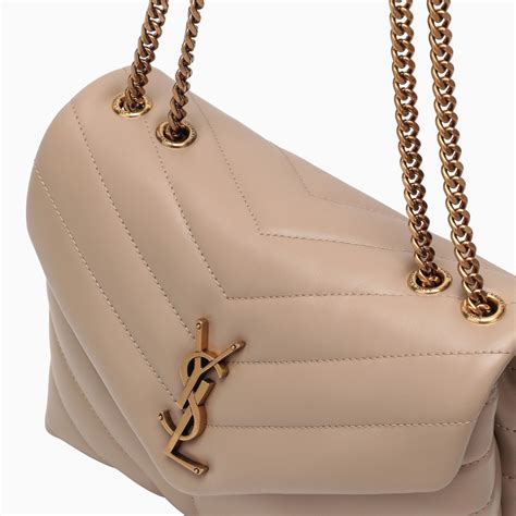 ysl lu|YSL loulou small dark beige.